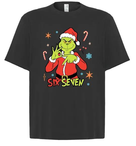 Футболка Оверсайз Грінч six seven Черный фото