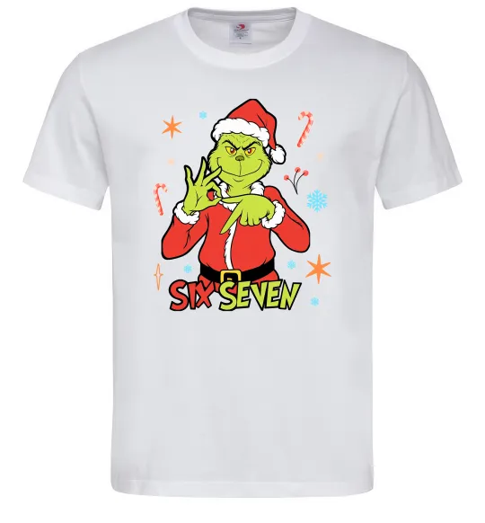 Мужская футболка Грінч six seven Белый фото