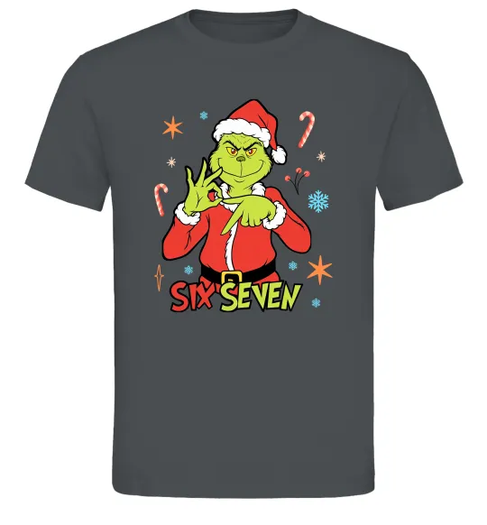 Мужская футболка Грінч six seven Графит фото