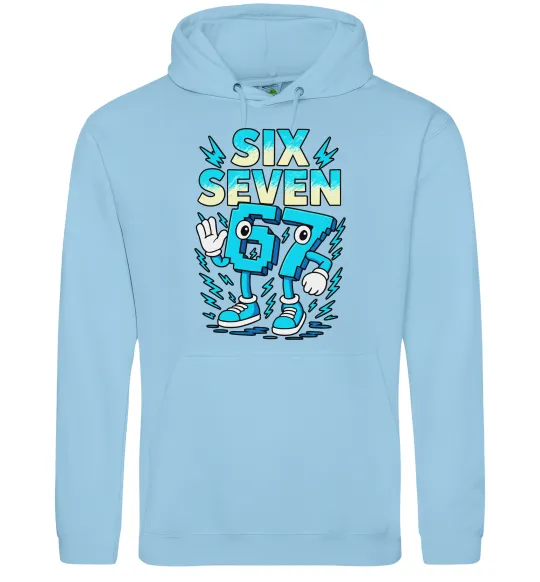 Мужская толстовка (худи) SixSeven art Голубой фото