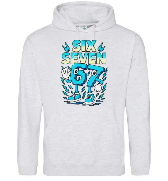 Жіноча толстовка (худі) SixSeven art Сірий меланж фото