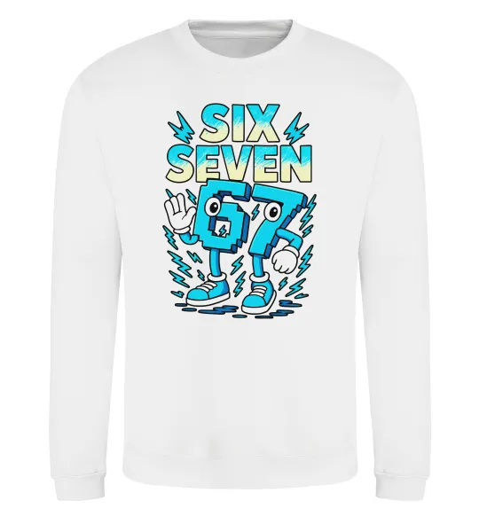 Свитшот SixSeven art Белый фото