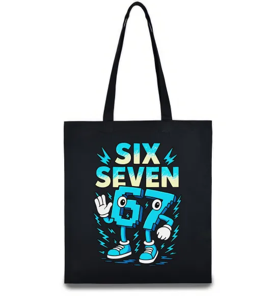 Еко-сумка SixSeven art Чорний фото