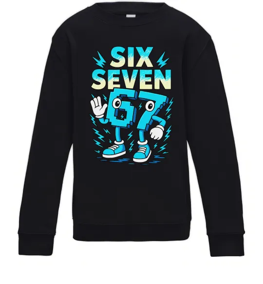 Дитячий світшот SixSeven art Чорний фото