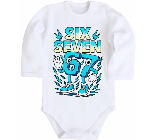 Дитячий бодік SixSeven art Білий фото