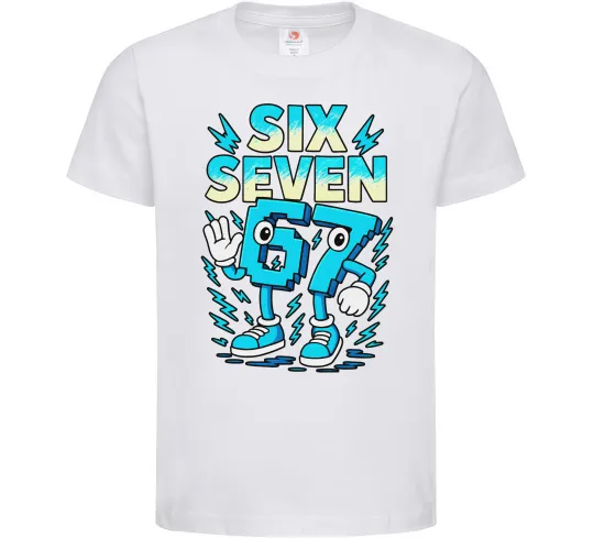 Дитяча футболка SixSeven art Білий фото