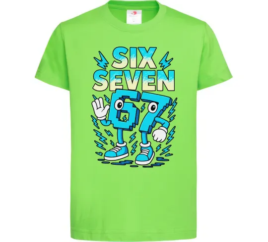 Дитяча футболка SixSeven art Лаймовий фото