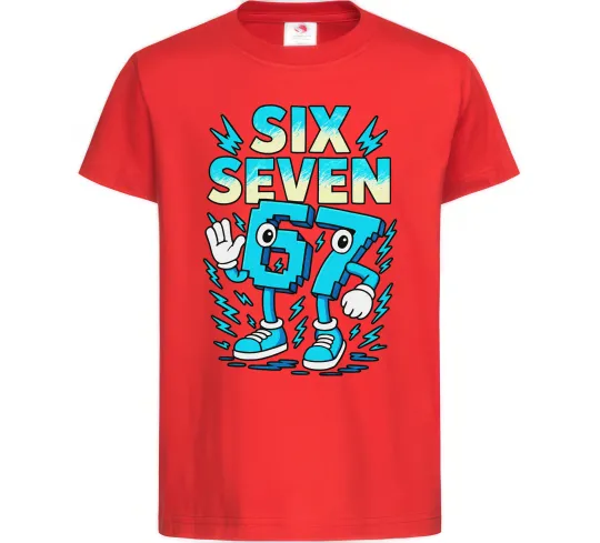 Дитяча футболка SixSeven art Червоний фото