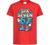 Дитяча футболка SixSeven art Червоний Дитяча футболка SixSeven art Червоний фото