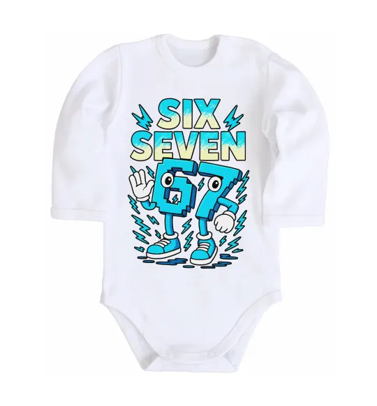 Детский боди SixSeven art Белый фото