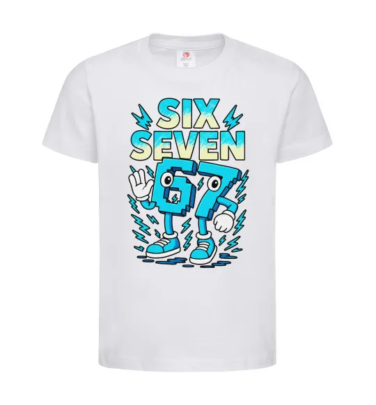 Детская футболка SixSeven art Белый фото