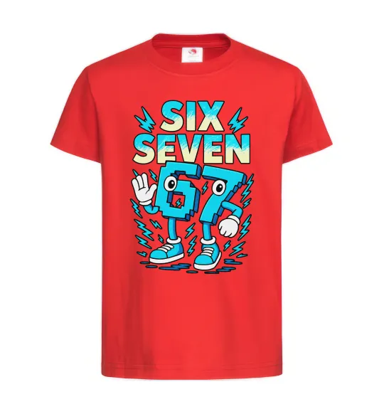 Детская футболка SixSeven art Красный фото