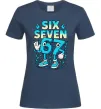 Жіноча футболка SixSeven art Темно-синій фото