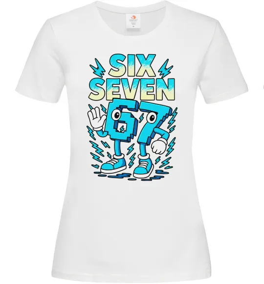 Жіноча футболка SixSeven art Білий фото