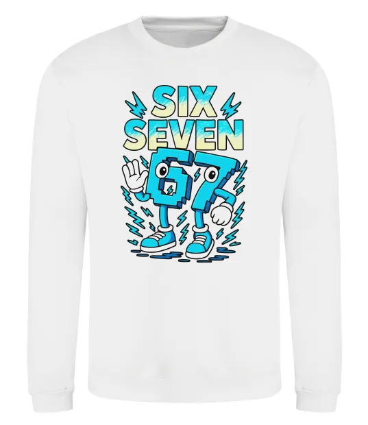 Світшот SixSeven art Білий фото