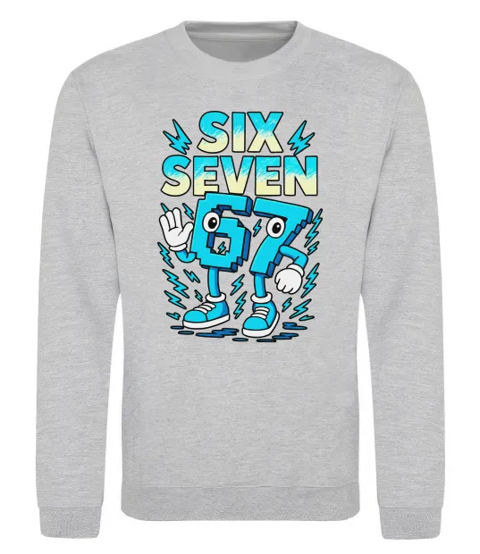 Світшот SixSeven art Сірий меланж фото