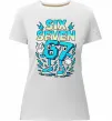 Жіноча преміум футболка SixSeven art Білий фото