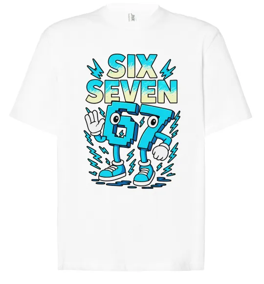 Футболка Оверсайз SixSeven art Білий фото