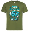 Чоловіча футболка SixSeven art Оливковий фото
