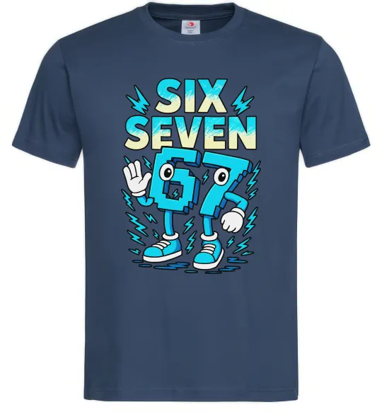 Чоловіча футболка SixSeven art Темно-синій фото