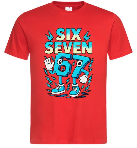 Чоловіча футболка SixSeven art Червоний фото