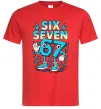 Чоловіча футболка SixSeven art Червоний фото