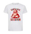 Детская футболка Santa says six seven Белый Детская футболка Santa says six seven Белый фото