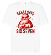 Футболка Оверсайз Santa says six seven Белый Футболка Оверсайз Santa says six seven Белый фото