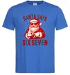 Мужская футболка Santa says six seven Ярко-синий Мужская футболка Santa says six seven Ярко-синий фото