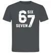 Чоловіча футболка Six seven meme Графіт фото