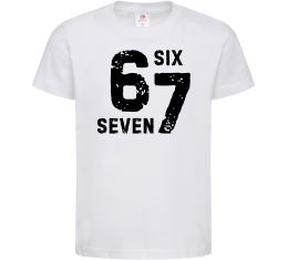 Детская футболка Six seven meme Детская футболка Six seven meme