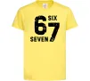 Дитяча футболка Six seven meme Лимонний фото