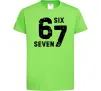 Дитяча футболка Six seven meme Лаймовий фото