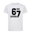 Дитяча футболка Six seven meme Білий фото