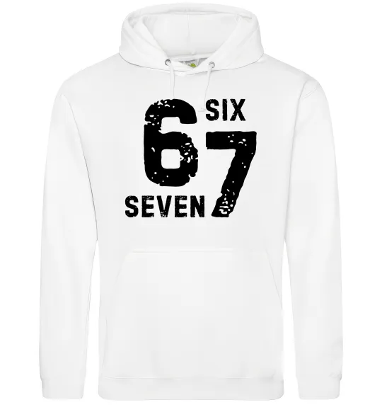 Женская толстовка (худи) Six seven meme Белый фото