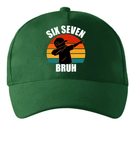 Кепка Six seven bruh Темно-зеленый фото