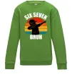 Детский Свитшот Six seven bruh Лаймовый Детский Свитшот Six seven bruh Лаймовый фото