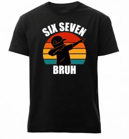 Мужская премиум футболка Six seven bruh Мужская премиум футболка Six seven bruh