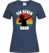 Женская футболка Six seven bruh Темно-синий Женская футболка Six seven bruh Темно-синий фото