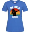 Женская футболка Six seven bruh Ярко-синий Женская футболка Six seven bruh Ярко-синий фото
