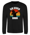 Свитшот Six seven bruh Черный Свитшот Six seven bruh Черный фото