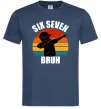 Мужская футболка Six seven bruh Темно-синий фото