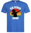 Мужская футболка Six seven bruh Ярко-синий фото