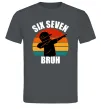Мужская футболка Six seven bruh Графит фото