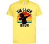 Детская футболка Six seven bruh Лимонный Детская футболка Six seven bruh Лимонный фото