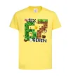 Дитяча футболка Minecraft six seven Лимонний фото