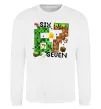Свитшот Minecraft six seven Белый фото