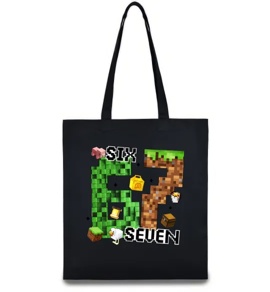 Эко-сумка Minecraft six seven Черный фото