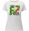 Женская премиум футболка Minecraft six seven Белый фото