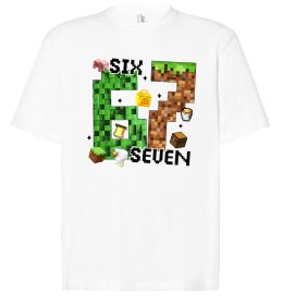 Футболка Оверсайз Minecraft six seven